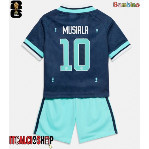 Germania Jamal Musiala #10 Seconda Maglia Bambino Mondiali 2026 Manica Corta (+ Pantaloni corti)